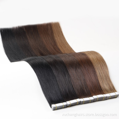 Luxurious Double Drawn Tape Extensions: Raw Indian Elegance